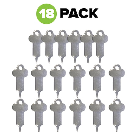 Alpine Industries 423-424-K Soap Dispenser Key - 18 Keys ALP423-424-K-18pk